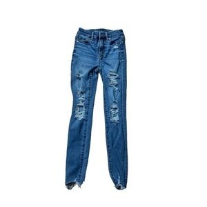 American Eagle The Luxe Jean Super Hi-Rise Jegging Size 0